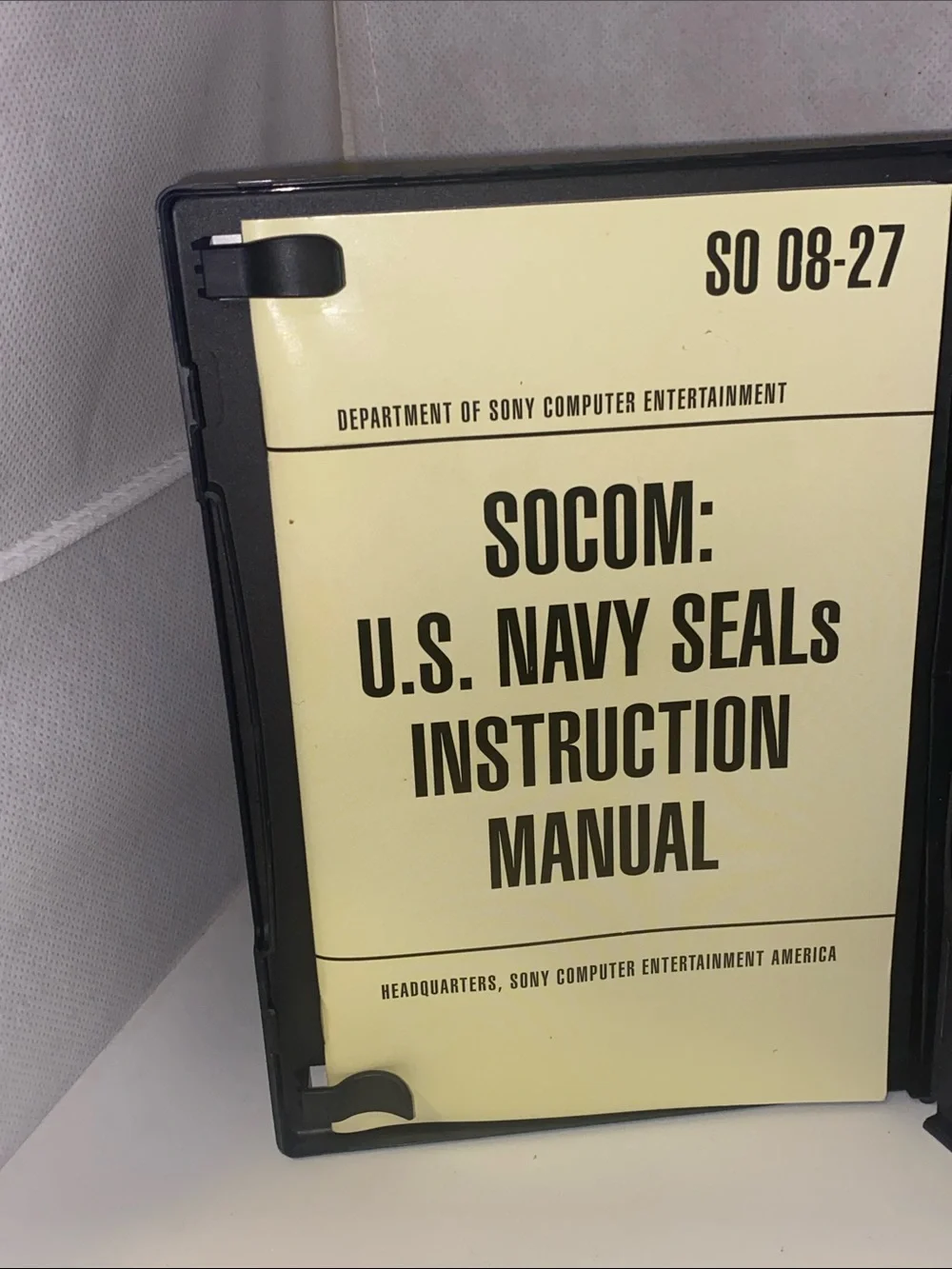 Sony PlayStation 2 SOCOM: U.S. Navy SEALs — Black & Gold Case